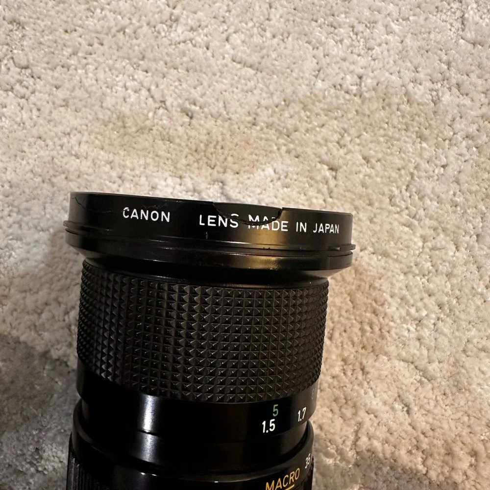 Canon Black Camera Lens Set
